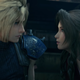 Aerith finds parallels in Cloud’s glimmering eyes.